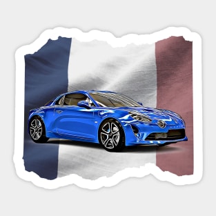 Renault Alpine A110 France Print Sticker